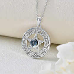 Pentagramm- und Entrelac-Anhänger