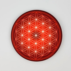 Magnete soft touch Fiore della Vita (scelta tra 7 colori)