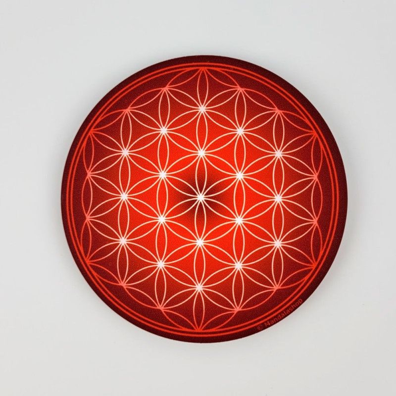 Magnete soft touch Fiore della Vita (scelta tra 7 colori)