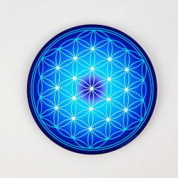Magnete soft touch Fiore della Vita (scelta tra 7 colori)