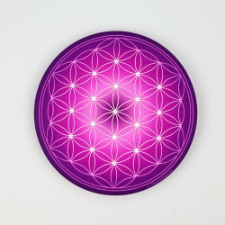 Magnete soft touch Fiore della Vita (scelta tra 7 colori)