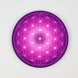 Magnete soft touch Fiore della Vita (scelta tra 7 colori)