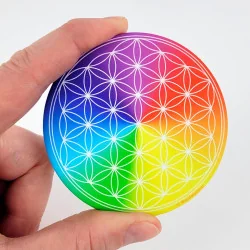 7-chakra Flower of Life soft touch Magnet