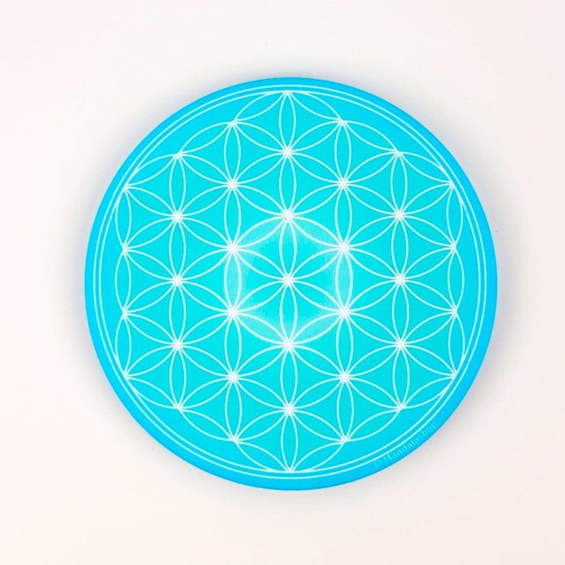Magnet Blume des Lebens türkis