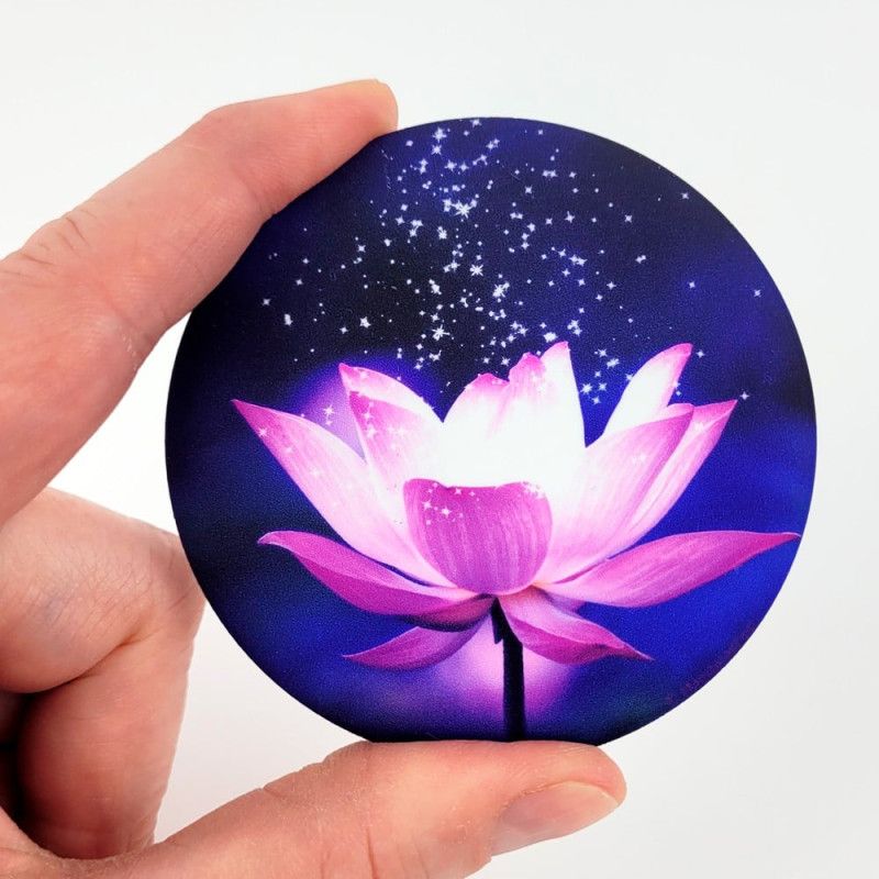 Magnet Lotusblume funkelt