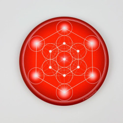 Magnet soft touch Cube de Métatron (7 couleurs au choix)