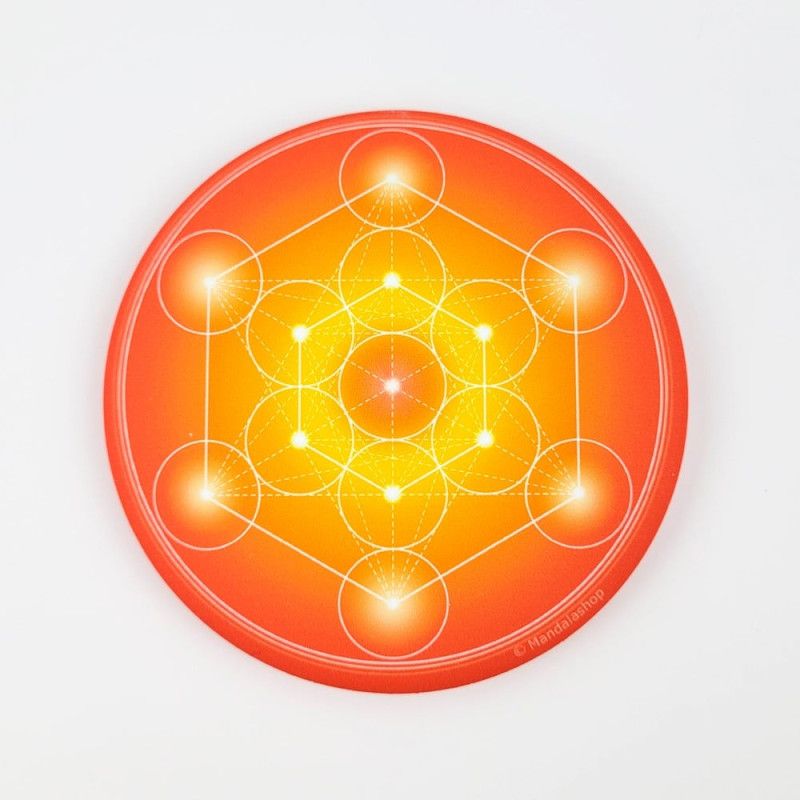 Magnete soft touch Cubo di Metatron (scelta tra 7 colori)