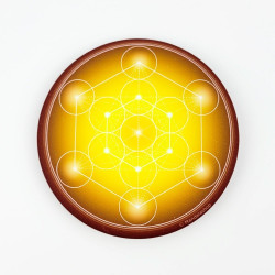 Magnete soft touch Cubo di Metatron (scelta tra 7 colori)