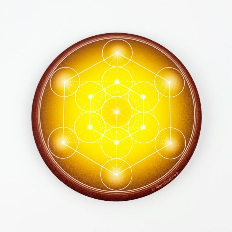 Imán soft touch Cubo de Metatrón (7 colores a elegir)
