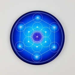 Magnet soft touch Cube de Métatron (7 couleurs au choix)