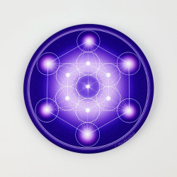 Metatron's Cube soft touch Magnet (7 colours at choice)