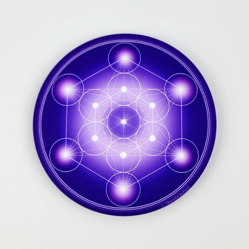 Magnet soft touch Cube de Métatron (7 couleurs au choix)