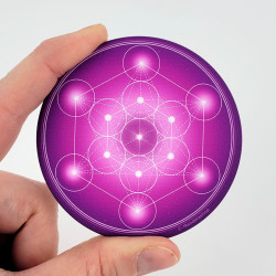 Metatron's Cube soft touch Magnet (7 colours at choice)