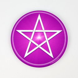 Magnet soft touch Pentagramme violet
