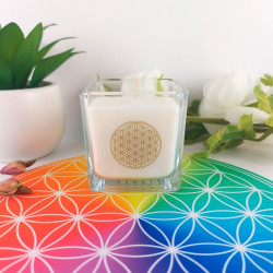 Natürliche Kerzen Blume des Lebens