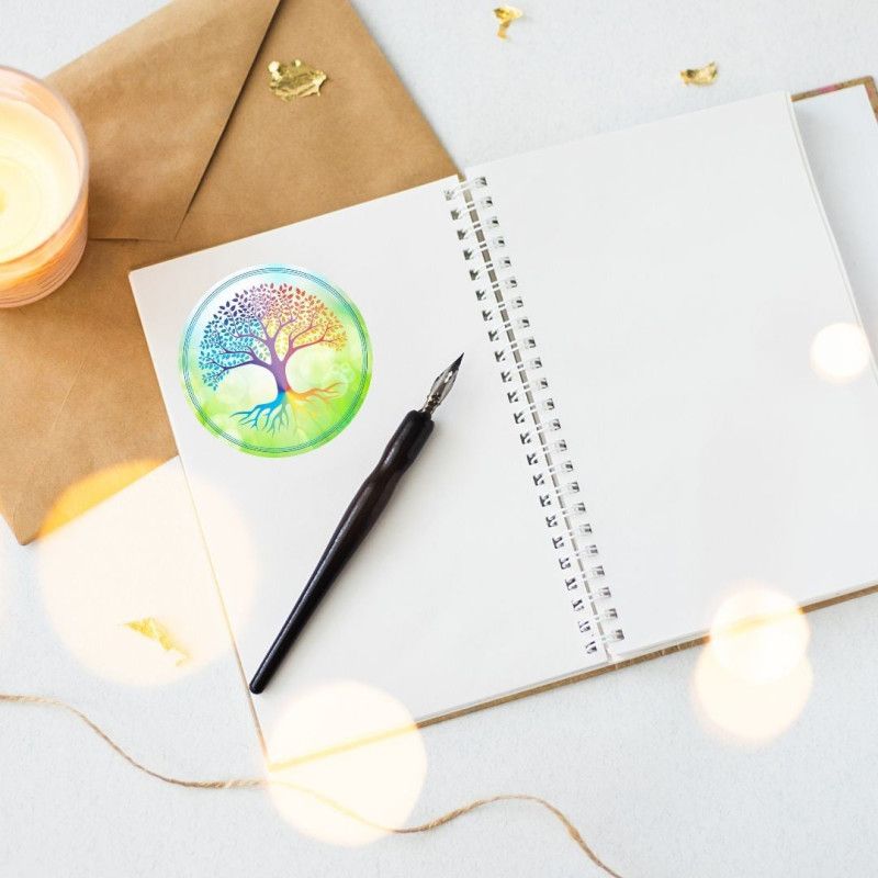 Aufkleber Lebensbaum Grün