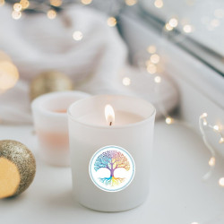 Aufkleber Lebensbaum Weiß