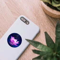 Sparkling Lotus Flower Self-Adhesive Sticker