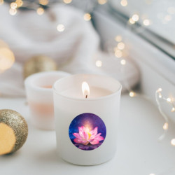 Floating Lotus Flower Self-Adhesive Sticker