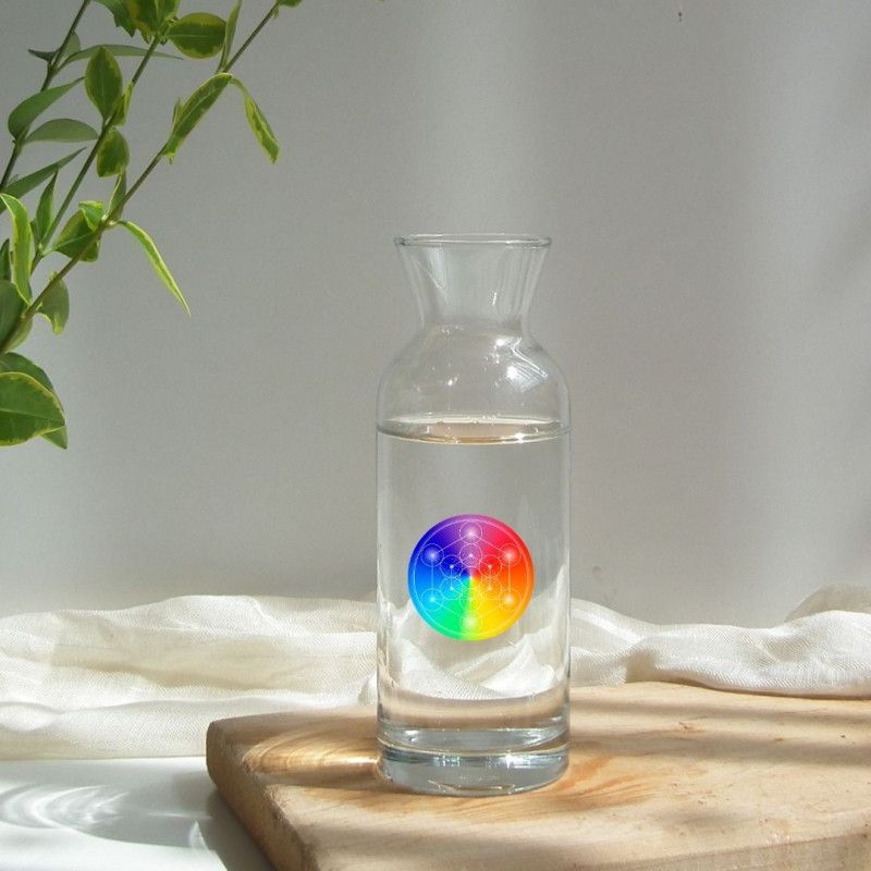 Aufkleber Metatron-Würfel 7 Chakren