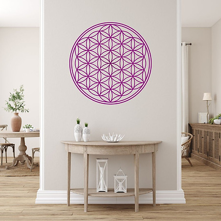 Adesivo murale Fiore della Vita (7 colori tra cui scegliere)