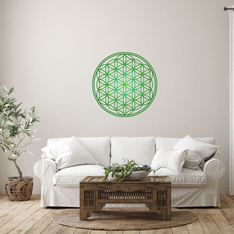 Adesivo murale Fiore della Vita (7 colori tra cui scegliere)