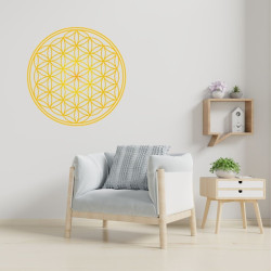 Wandsticker Blume des Lebens (7 Farben zur Auswahl)