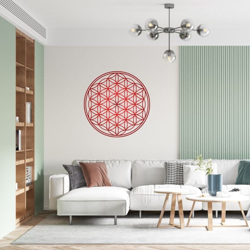 Wandsticker Blume des Lebens (7 Farben zur Auswahl)