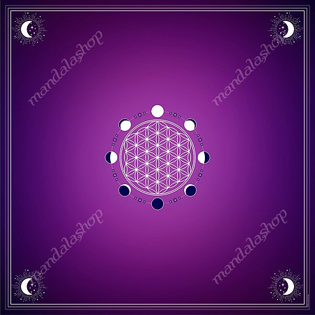 Tapete de cartas 80x80 cm satinado – Flor de la Vida