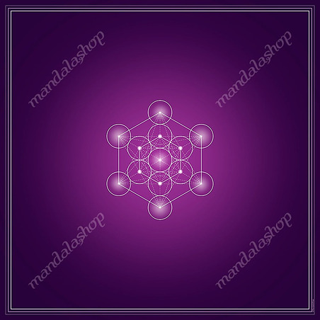 Tapis de cartes 60x60 cm satiné – Cube de Métatron