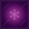 Tarot-Tischdecke Metatron-Würfel 60x60 cm