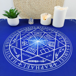 Tarot-Tischdecke Siegel der 7 Erzengel 60x60 cm