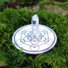 Harmonisierungsdisk Metatron-Würfel Weiß