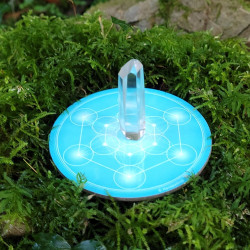 Harmonisierungsdisk Metatron-Würfel Türkis
