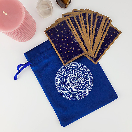 Pochette en velours Sceau des 7 Archanges