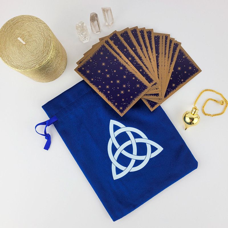 Triquetra velvet pouch
