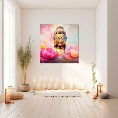 Bild Buddha mit Lotus