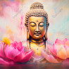 Bild Buddha mit Lotus
