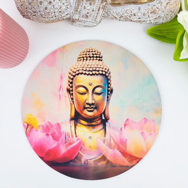Mauspad Buddha mit Lotus