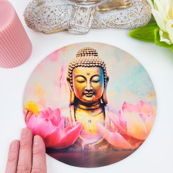 Mauspad Buddha mit Lotus