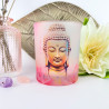 Teelichthalter Buddha mit Lotus