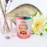 Teelichthalter Buddha mit Lotus