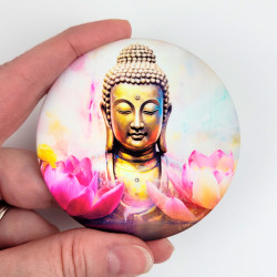Magnet Buddha mit Lotus