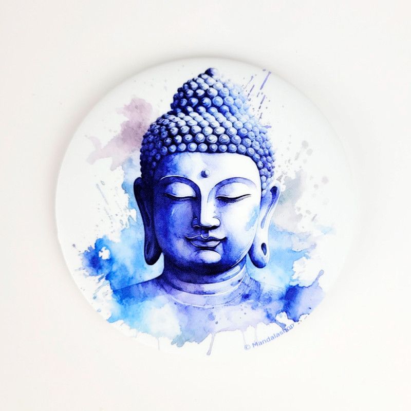 Magnet Buddha blau