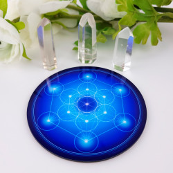 Disco armonizzante Cubo di Metatron - 7 colori da scegliere (dal rosso al viola)