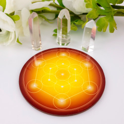 Disco armonizzante Cubo di Metatron - 7 colori da scegliere (dal rosso al viola)