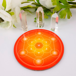 Disco armonizzante Cubo di Metatron - 7 colori da scegliere (dal rosso al viola)