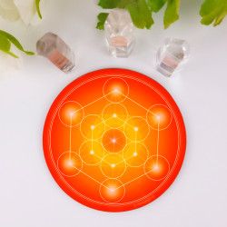 Disco armonizzante Cubo di Metatron - 7 colori da scegliere (dal rosso al viola)