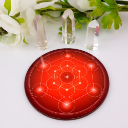Harmonising disk Metatron's Cube - 7 colours at choice (from red to purple)