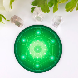 Disco armonizzante Cubo di Metatron - 7 colori da scegliere (dal rosso al viola)